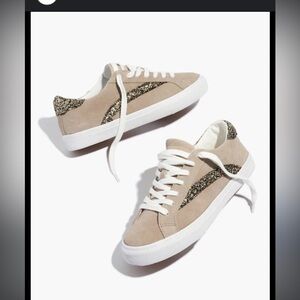 Madewell Sidewalk Low Top Glitter Sneakers Womens Size 8.5